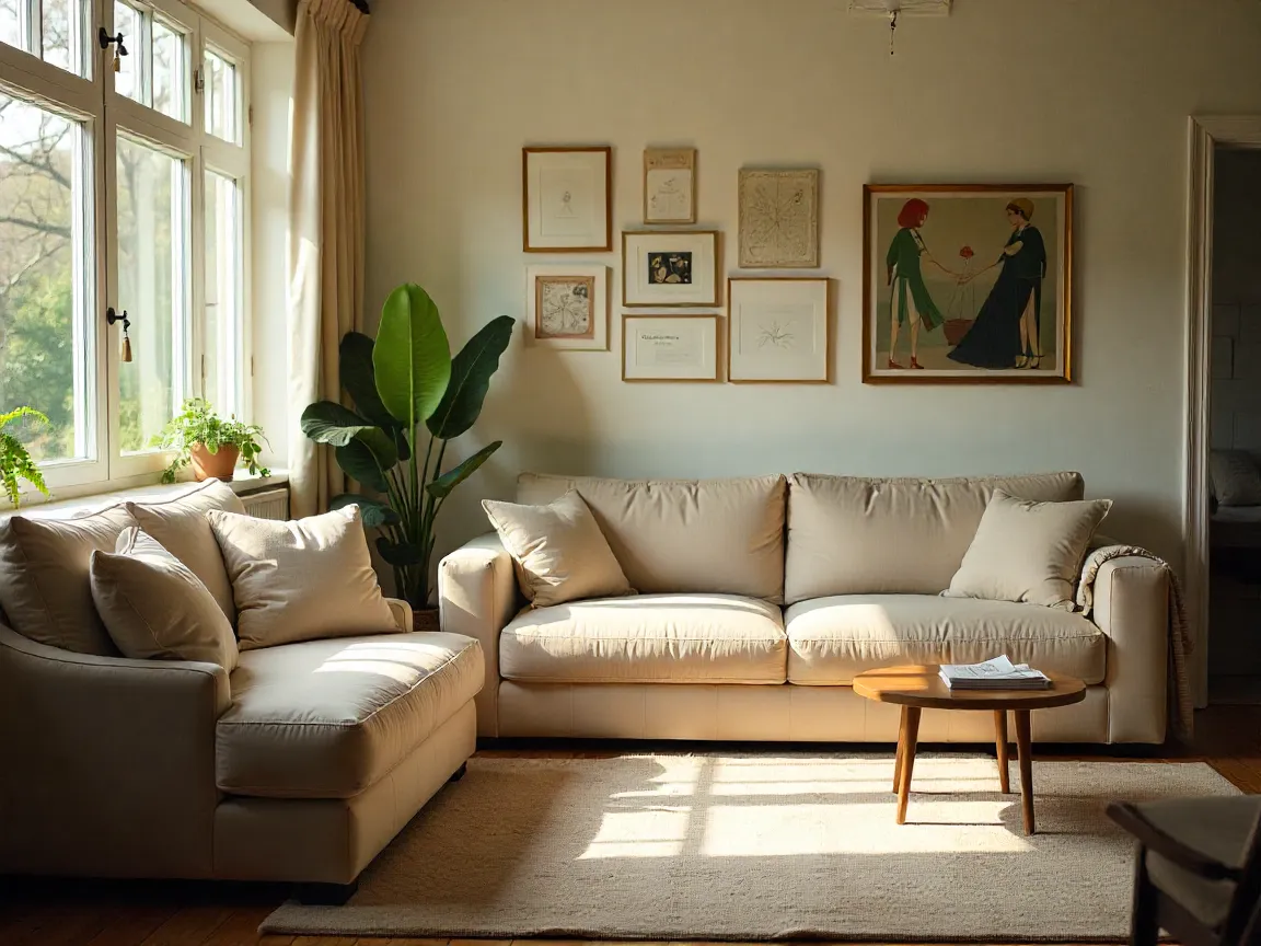 Peaceful home environment created through thoughtful decluttering